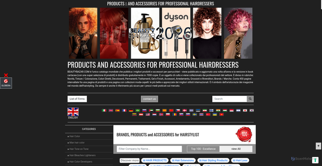 Security scan screenshot of https://beautybazar.com