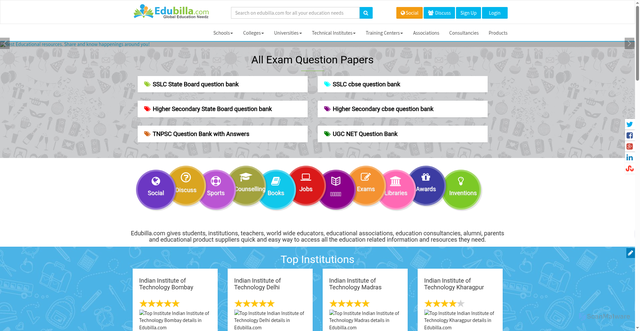 Security scan screenshot of https://edubilla.com