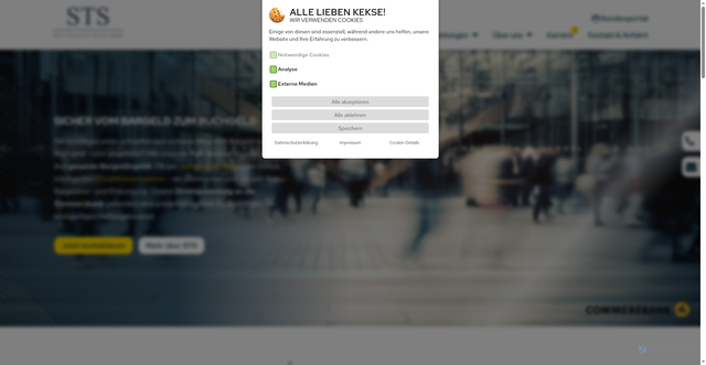 Security scan screenshot of https://s-t-services.com
