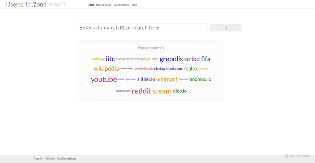 Security scan screenshot of https://api.userscript.zone