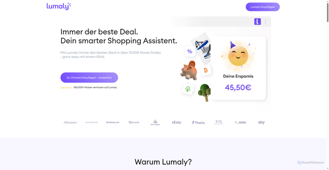 Security scan screenshot of https://lumaly.de