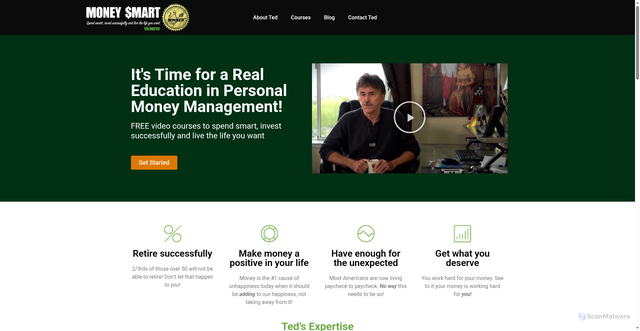 Security scan screenshot of http://moneysmartonline.com/