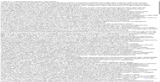 Security scan screenshot of https://cdnjs.cloudflare.com/ajax/libs/jquery/3.7.1/jquery.min.js