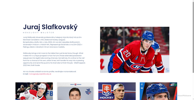 Security scan screenshot of https://www.jurajslafkovsky.sk/
