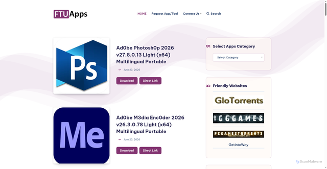 Security scan screenshot of https://ftuapps.dev