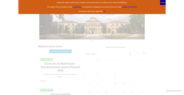 Security scan screenshot of https://www.collegiogeometriparma.it