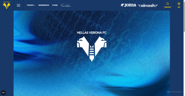 Security scan screenshot of https://www.hellasverona.it/en/news/alphadjo-cisse-joins-ac-milan-on-a-permanent-deal