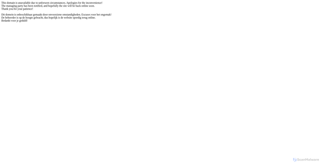Security scan screenshot of https://www.nkvf.nl