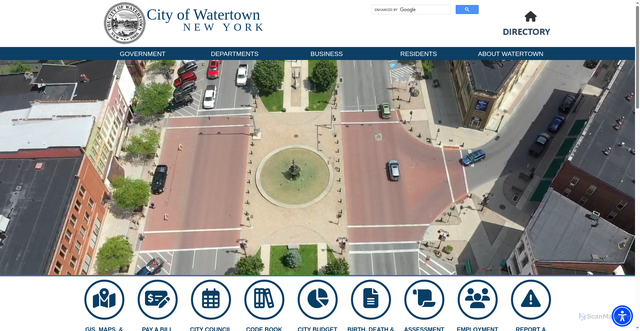 Security scan screenshot of https://www.watertown-ny.gov/
