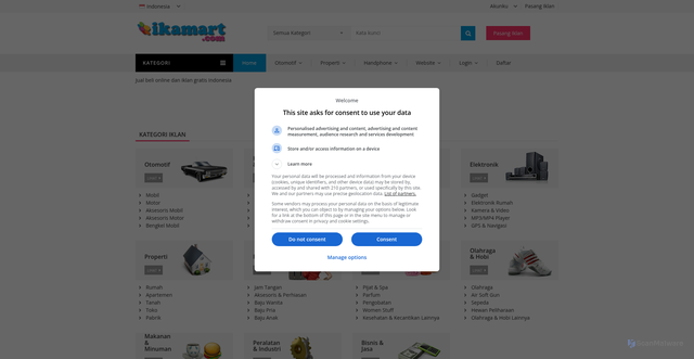 Security scan screenshot of https://www.ikamart.com