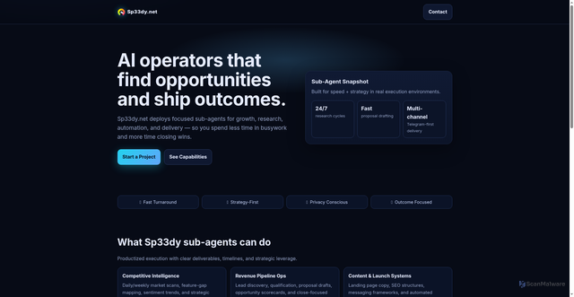 Security scan screenshot of http://sp33dy-net-landing.pages.dev/