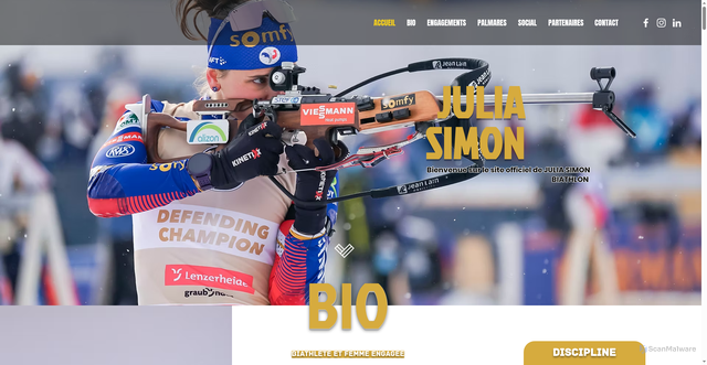 Security scan screenshot of https://www.simon-julia.com/