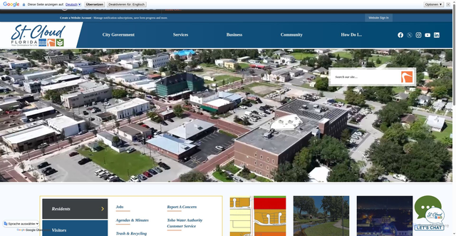Security scan screenshot of https://stcloudfl.gov/