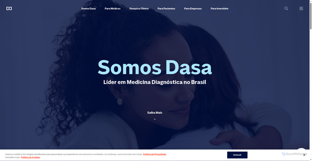 Security scan screenshot of https://dasa.com.br