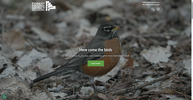 Security scan screenshot of https://reconnectwithnature.org