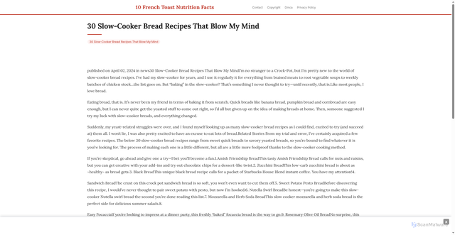 Security scan screenshot of https://jfflonlinehugo-wtlittsh7o.edgeone.app/11880-30-slow-cooker-bread-recipes-that-blow-my-mind.html