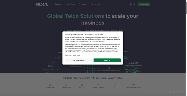 Security scan screenshot of https://truphone.com
