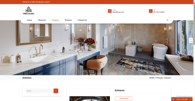 Security scan screenshot of https://hswrx.cn/index.php?m=home&c=View&a=index&aid=121