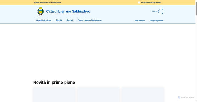 Security scan screenshot of https://www.comune.lignano-sabbiadoro.ud.it