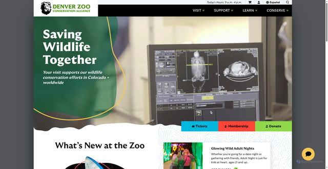 Security scan screenshot of https://denverzoo.org/