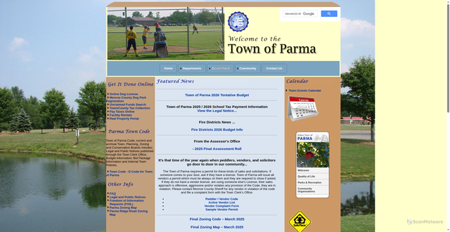 Security scan screenshot of https://parmany.gov/