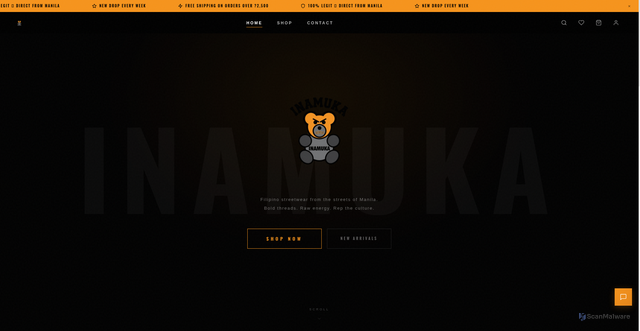 Security scan screenshot of http://inamuka.pages.dev/