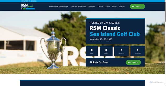 Security scan screenshot of https://rsmclassic.com/
