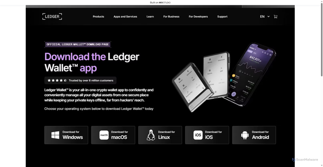 Security scan screenshot of https://open-ledglive-en.wixstudio.com/enus