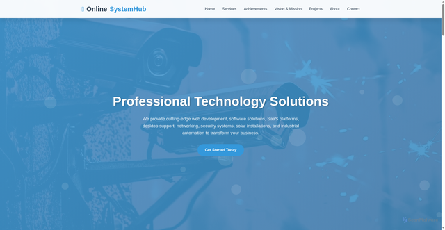 Security scan screenshot of http://onlinesystemhub.com/