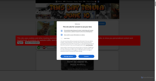 Security scan screenshot of https://www.thisdaytrivia.com/trivia/june-10