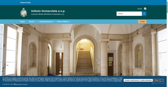 Security scan screenshot of https://www.istitutoimmacolata.org/