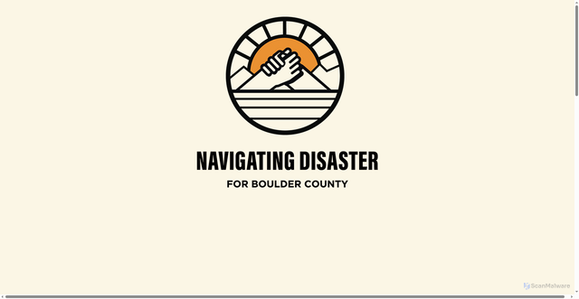 Security scan screenshot of https://bouldercountynavigatingdisaster.gov/