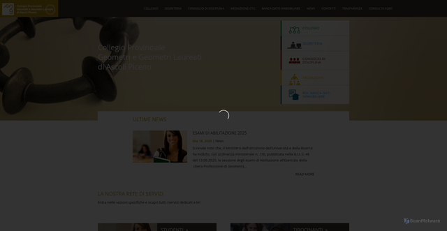 Security scan screenshot of https://www.geometripiceni.it/