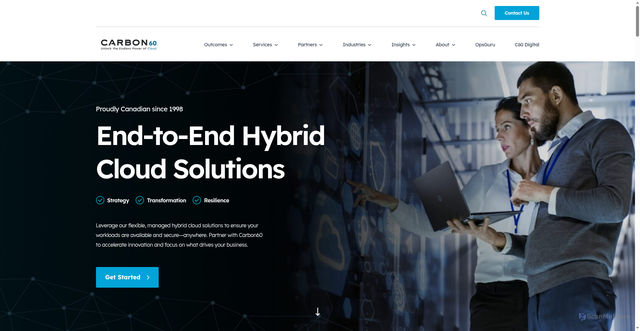 Security scan screenshot of https://www.carbon60.com/