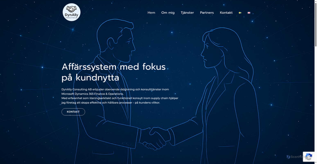 Security scan screenshot of https://dynally.se
