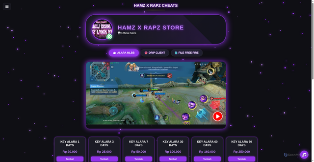 Security scan screenshot of https://hamzlynixpricelist-5hwwwlozum.edgeone.app/