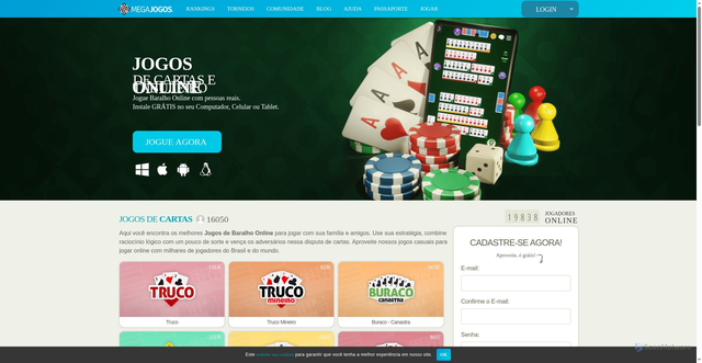 Security scan screenshot of https://megajogos.com.br