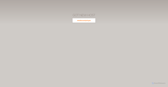 Security scan screenshot of https://woodscountyok.gov/