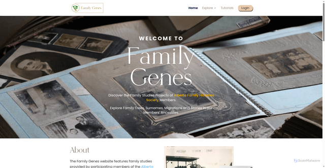 Security scan screenshot of https://familygenes.ca
