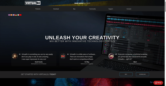 Security scan screenshot of https://www.virtualdj.com
