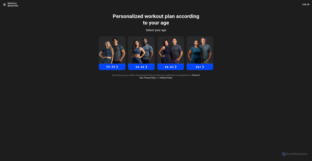 Security scan screenshot of https://plan.muscle-booster.io
