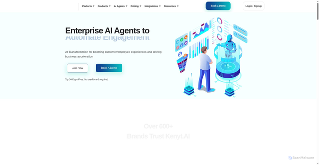 Security scan screenshot of https://kenyt.ai