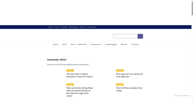 Security scan screenshot of https://skyatnightmagazine.com