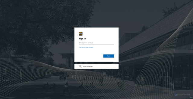 Security scan screenshot of https://hmc2-my.sharepoint.com