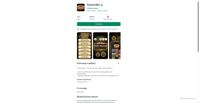 Security scan screenshot of https://poland-win-official.space/