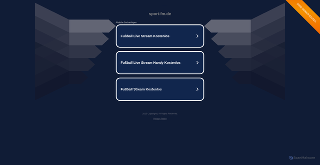 Security scan screenshot of https://www.us.sport-fm.de/
