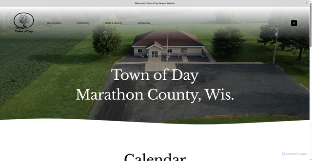 Security scan screenshot of https://townofdaywi.gov/