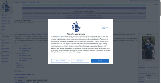 Security scan screenshot of https://www.ssbwiki.com/Smasher:PewPewU