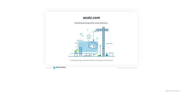 Security scan screenshot of https://axaiz.com/