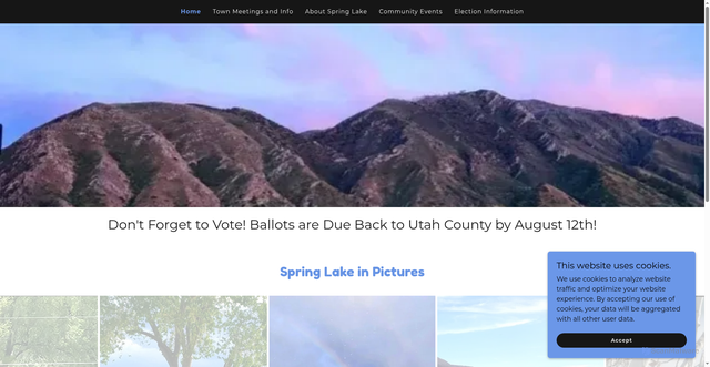 Security scan screenshot of https://springlakeutah.gov/